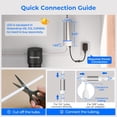 thumbnail image 2 of Waterdrop LED UV Ultraviolet Water Filter for Under Sink Water Filter and Reverse Osmosis System, Stainless Steel, 50 Year Life, 2 of 9