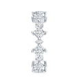 thumbnail image 3 of Rosec Jewels Lab Created Diamond Eternity Ring - Designer Wedding stacking Ring - EF-VS Grade, 925 Sterling Silver, US 4.00, 3 of 8