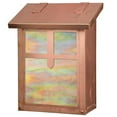 thumbnail image 1 of Americas Finest Lighting AF-3051-OP-GI Arrow Verical Mailbox, Gold Iridescent - Old Penny, 1 of 1