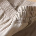 thumbnail image 6 of Tuphregyow Culottes for Women Wide Leg Gaucho Pants Capris for Women High Waist Palazzo for The Beach Or The Whole Summer Cotton Linen Plus Size Pants Beige L, 6 of 8