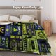 thumbnail image 5 of LHSHID Flannel Fleece Blanket American Football Field Green for Bedroom Couch Travelling Comfortable All Season Air Conditioning Blanket for Adult Chidern 30x40in, 5 of 6