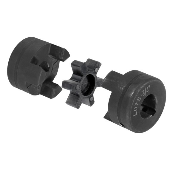 Uxcell 3/4" to 5/8"L075 Flexible 3-Piece L-Jaw Coupling Coupler Set