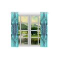 thumbnail image 3 of Mkhert Green Flower Blackout Window Curtain Kitchen Curtain 26X39 Inch, 2 Panels, 3 of 3