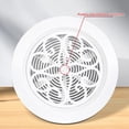 thumbnail image 5 of Salida de rejilla de ventilación redonda con cubierta decorativa para rejilla de ventilación de 7,5 cm con malla de pantalla integrada, 5 of 5
