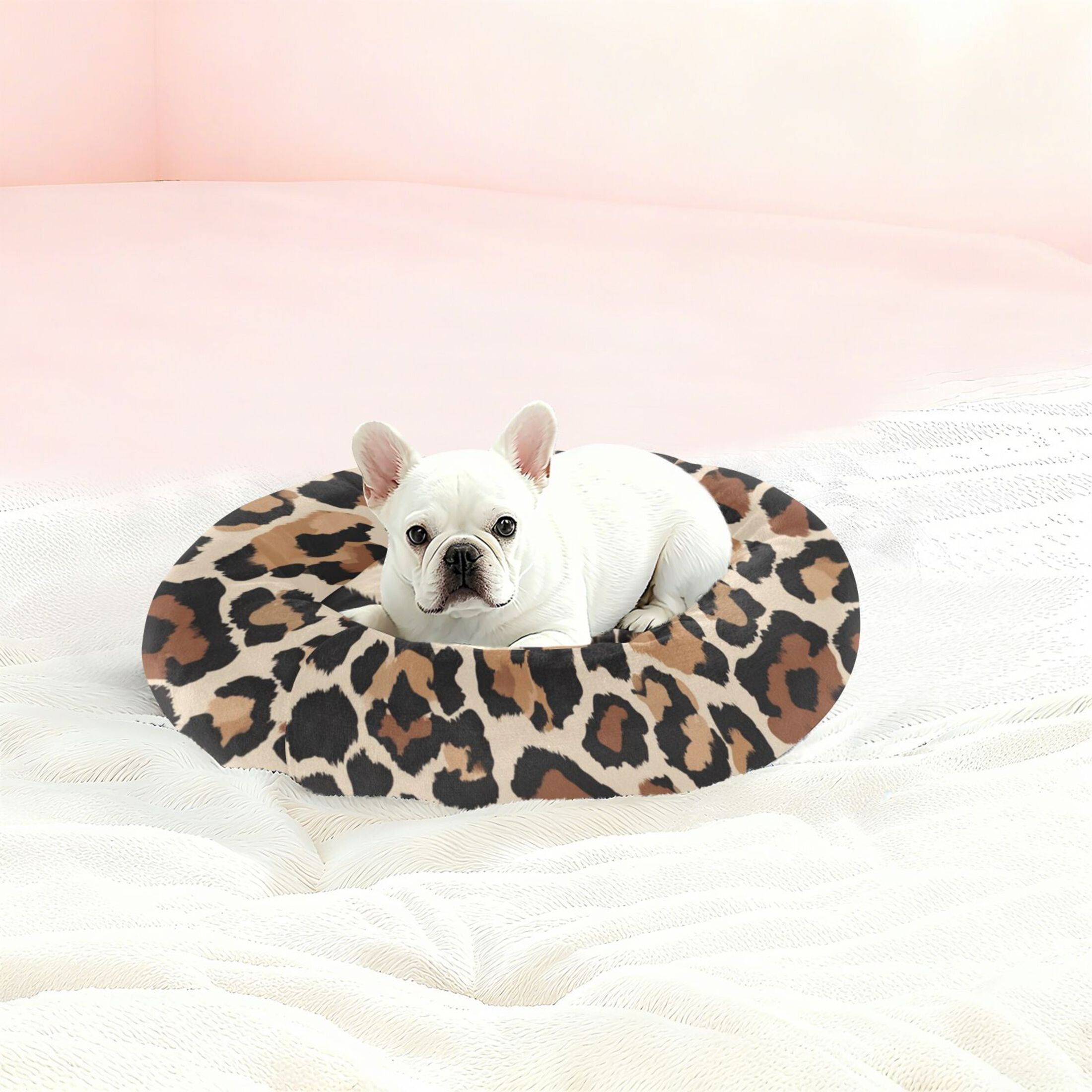 Pet Bed Pet Mat Cozy Removable & Washable Comfort For Cats And Dogs Leopard Print
