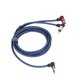 thumbnail image 1 of Adaptador macho de 3,5 mm a 2 RCA Cable de audio estéreo de nailon trenzado para altavoces amplificador mezclador, 1 of 8