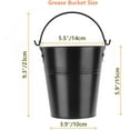 thumbnail image 2 of 15-Pack Liners & Replacement Traeger HDW152 Drip Grease Bucket for Traeger 20/22/34, Pit Boss, etc Pellets Smoke (Black 15), 2 of 9