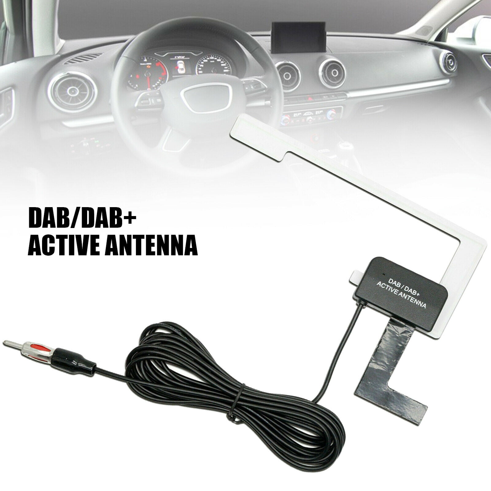 overal adverteren Bestuiver Top-Max Universal DAB Car Audio Signal Receiver, FM Plug Radio Antenna  Accessory for Auto Modificatino Replacement - Walmart.com