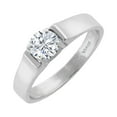 thumbnail image 2 of V3 Jewelry® 925 Sterling Silver with Moissanite Solitaire Ring, 2 of 4