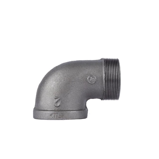 Codo de tubo exterior LDR Industries 2" negro 90°