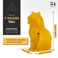 thumbnail image 4 of Vela 54Celsius Kisa Cat, amarillo mostaza, 17 x 7 x 11 cm, 20 horas, 4 of 8