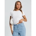thumbnail image 5 of Freejoy Womens Basic T Shirts Summer Short Sleeve Slim Fit Tee Cute Gym Workout Clothes, 5 of 6