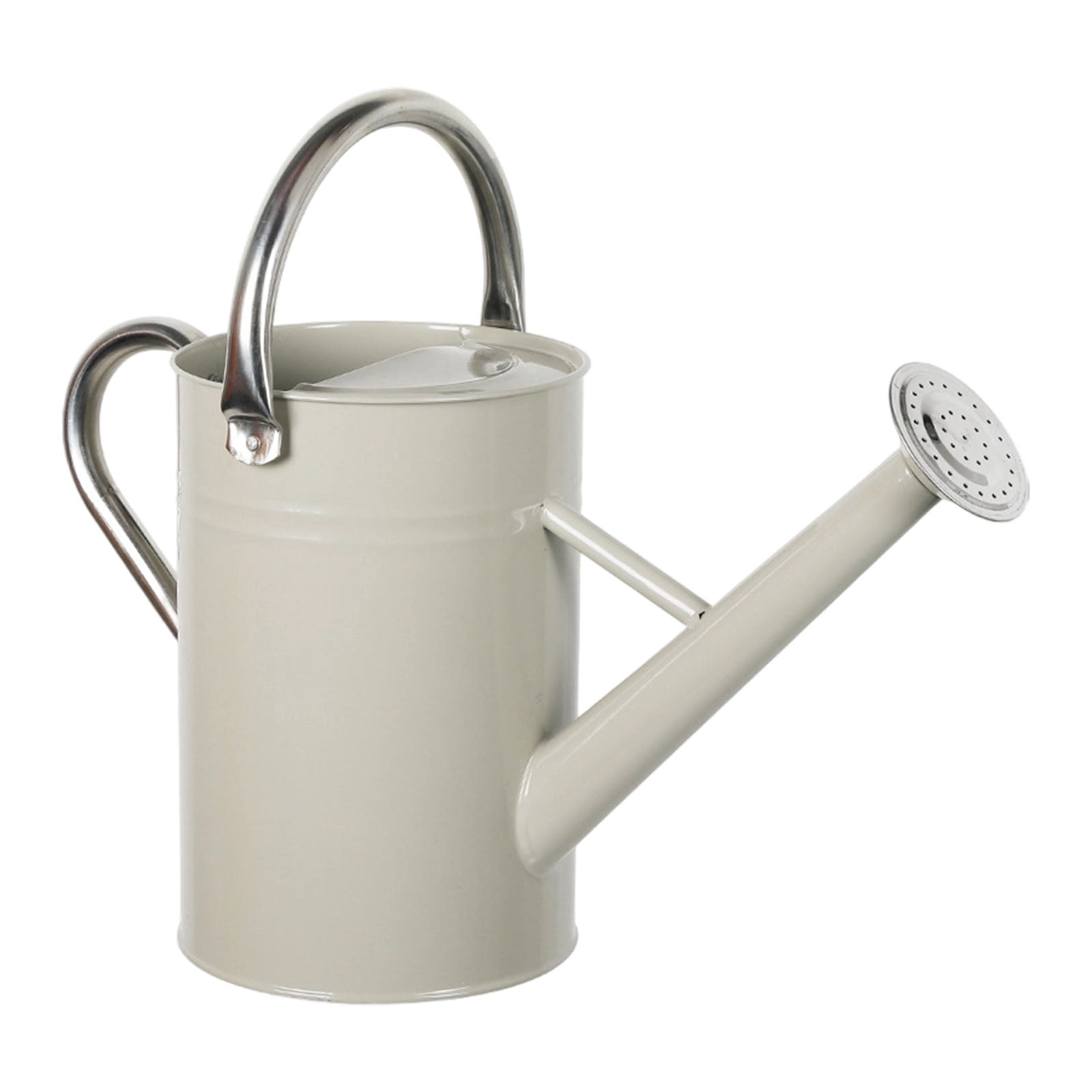 Industrial 5L Capacity Metal Watering Can Heavy Gauges Iron Comfortable Angled Spout Garden Irrigation Solution