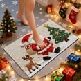 thumbnail image 4 of ToyKingdee Christmas Kitchen Rugs Bathroom Rug Non-Slip Red Door Mat Rugs for Entryway Indoor, Small Washable Throw Soft Bath Mat, Holiday Decor Untra-Thin Carpet, 4 of 6
