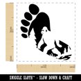 thumbnail image 2 of Bigfoot Sasquatch Silhouette in Footprint Self-Inking Rubber Stamp Ink Stamper - Lime Green Ink - Small 1 Inch, 2 of 7