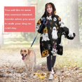 thumbnail image 4 of Wearable Oversized Blanket,Black Halloween Ghosts and Pumpkins Wearable Blanket Hoodie for Adults,Cozy Hooded Blankets with Super Pockets,Super Warm Fuzzy Pullover for Women & Men, 4 of 6