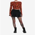 thumbnail image 3 of Long Sleeve T-Shirts for Women  Zombie Grid Crop Tops for Halloween, 3 of 7
