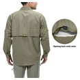thumbnail image 2 of Little Donkey Andy Men's UPF 50+ UV Protection Shirt, Long Sleeve Fishing Hiking Shirt Sage M, 2 of 6