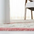 thumbnail image 4 of SAFAVIEH Glamour Pierce Bordered Wool Area Rug, Pink/Beige, 6' x 6' Square, 4 of 8