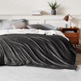 thumbnail image 3 of Manta Bedsure Sherpa de forro polar tamaño king, 270 x 230 cm, color gris, 3 of 6