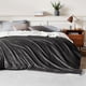 thumbnail image 3 of Manta Bedsure Sherpa de forro polar tamaño king, 270 x 230 cm, color gris, 3 of 6