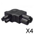 thumbnail image 1 of 4x Adaptador de Corriente IEC320 C6 a IEC320 C5, 2,5 a, 250 V, Macho a Hembra, Enchufe de Conversión de Curva de , PVC para Chasis Pdu Ups 4 piezas, 1 of 8