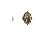 thumbnail image 1 of Escultura de pingüino de resina, estatua de animal, marco de fotos, adorno de mesa, artesanía única, ideal para dormitorio, sala de estar, bar, 1 of 8
