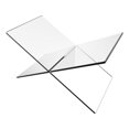 thumbnail image 3 of Acrylic X Shape Bookshelf Shelf Cookbook Cookbook Menu Magazine Shelf Story Shelf Display Reading, 3 of 3