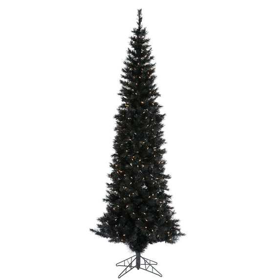 Vickerman 16863 - 6.5' x 23" Black Pencil 250 Clear Lights Christmas Tree (K862966)