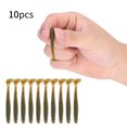 thumbnail image 4 of 10 Uds. Señuelos artificiales de plástico suave de 5cm para peces, cebos para gusanos, accesorio para aparejos de pesca A, 4 of 9