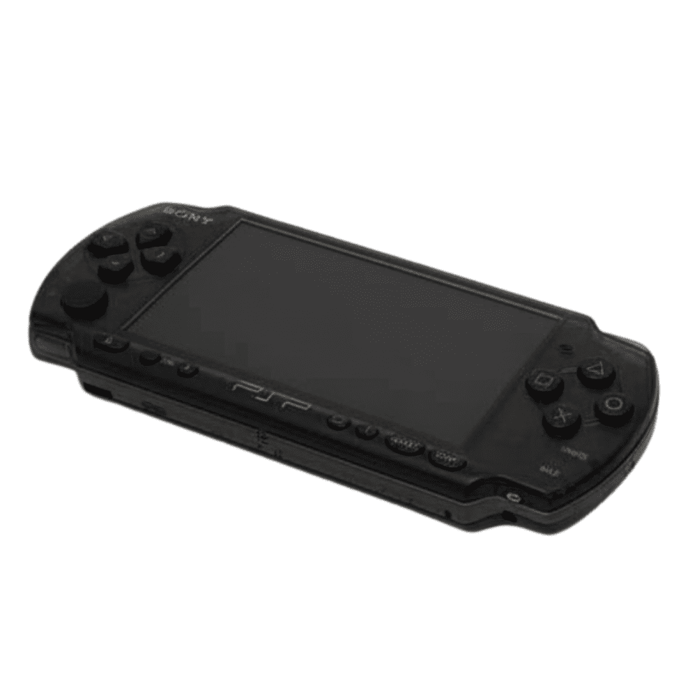Restored PlayStation Portable PSP 3000, Clear Black, (Refurbished)
