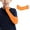 Orange, variant on Kids Arm Sleeves Thinly Sun Protection Youth Athletic Sleeves with Thumb Hole Breathable Outdoor Cycling
