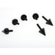 thumbnail image 5 of Tornillos negros para carenado de motocicleta, 5 of 8