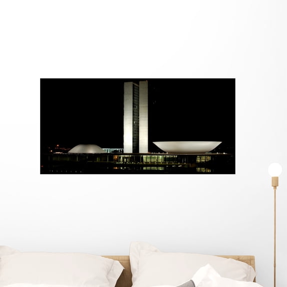 Brasilia Capital Wall Mural by Wallmonkeys Peel and Stick Graphic (36 in W x 18 in H) WM119729