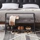 thumbnail image 2 of Banco de Zapatos Negro, Banco de Entrada con Caja de Almacenamiento Abatible HOMEMAKE FURNITURE Industrial, 2 of 5