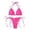 Pink, variant on Glisme Black Bikini Sets For Women Two Piece Swimwear Top And High Waisted Bottoms Swimsuit For Beach Pool For Swimming Pool