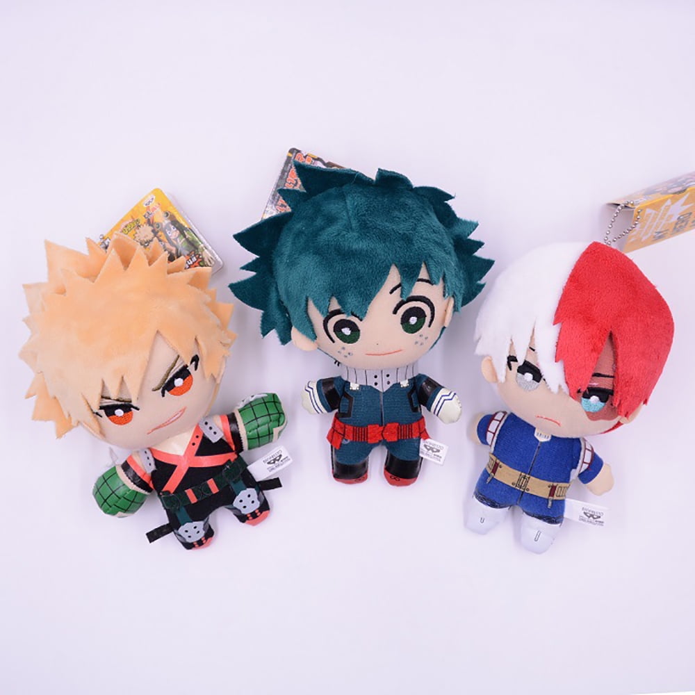 KLZO My Hero Academia Todoroki Shoto Plush Toy Pendant Anime Stuffed Dolls  Cute Figurine for Kids Gift 5.9