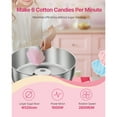 thumbnail image 4 of KFFKFF Electric Cotton Candy Machine with Cart, 1000W Commercial Candy Floss Maker with 20.5 in Stainless Steel Bowl, Sugar Scoop, and Drawer, User-Friendly Design, Ideal for Home, Kids' Parties, 4 of 9