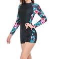 thumbnail image 6 of SwiftWear Women Rash Guard Long Sleeve One Piece Swimsuit Back Zipper Modest Surfing Bathing Suit UPF 50+ Athletic Swimwear, 6 of 8