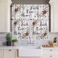 thumbnail image 2 of Retro Country Stars Curtain Valances Set Faith Love Home Berries White Wood Striped Kitchen Curtains 24&nbsp;inch Length Rod Pocket Valance and Tiers 3 Piece Set Small Bedroom Bathroom Laundry Decor, 2 of 9