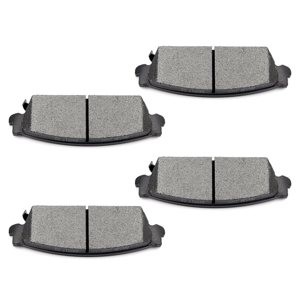 Front + Rear Ceramic Brake Pads Hardware For Escalade Avalanche Silverado Tahoe - Foto 8