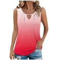 thumbnail image 3 of JDQJBZ Womens Summer Tank Tops Gradient V Neck Sleeveless Spaghetti Strap Casual Top, 3 of 5