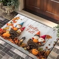 thumbnail image 7 of LEFXSMR Fall Bathroom Rugs Non-Slip Bath Mat Pumpkin Maple Leaves Design Area Rug for Front Door Porch Entryway Thanksgiving Decorations, Brown, 7 of 7