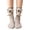 Gray, variant on SYMOID Womens Crew Socks with 3D Crochet Reindeer,Christmas Novelty Cozy Socks,Cotton Socks for Women