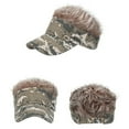 thumbnail image 2 of Wig Baseball Cap Funny Wig SunVisor Hat Short Fake Hair, 2 of 8