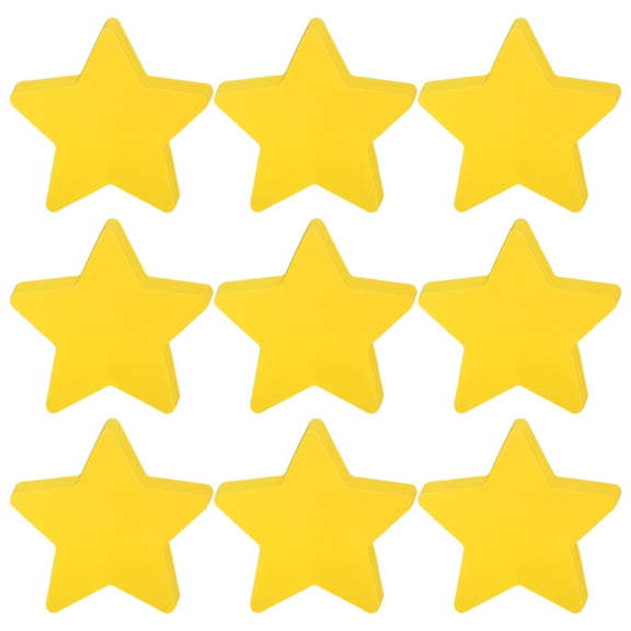 Uxcell 108Pcs Stars Cutouts, 3.5"x4" Paper Star Shaped Paper Cards for Bulletin Board Decorations, Yellow