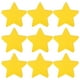 thumbnail image 1 of Uxcell 108Pcs Recortes de Estrellas 3.5"x4" Tarjetas de Papel en Forma de Estrella para Decoraciones de Tableros Amarillo, 1 of 6