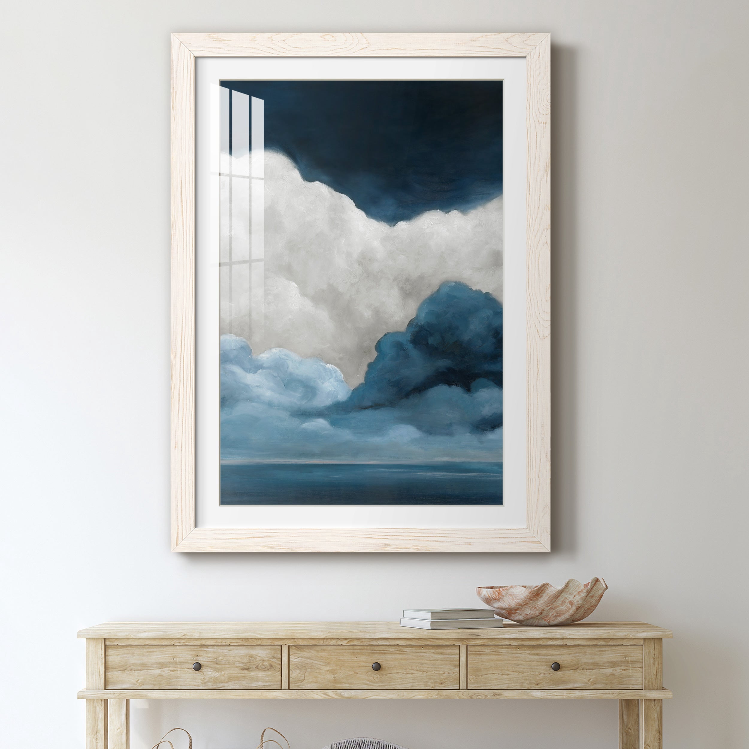 Nature's Drama I - Premium Framed Print - Distressed Barnwood Frame - Ready to Hang