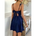 thumbnail image 6 of Olabelle Women'S Casual Square Neck Sleeveless Tank Top Flare Mini Dress A Line Party Club Dresses Navy Blue M, 6 of 8