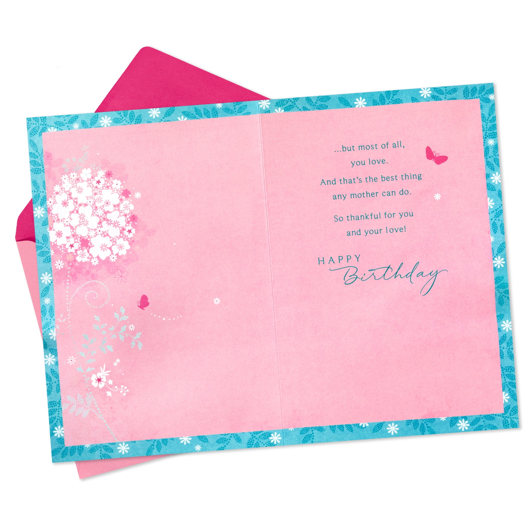Hallmark Birthday Card for Mom (Thankful For You Butterfly)
